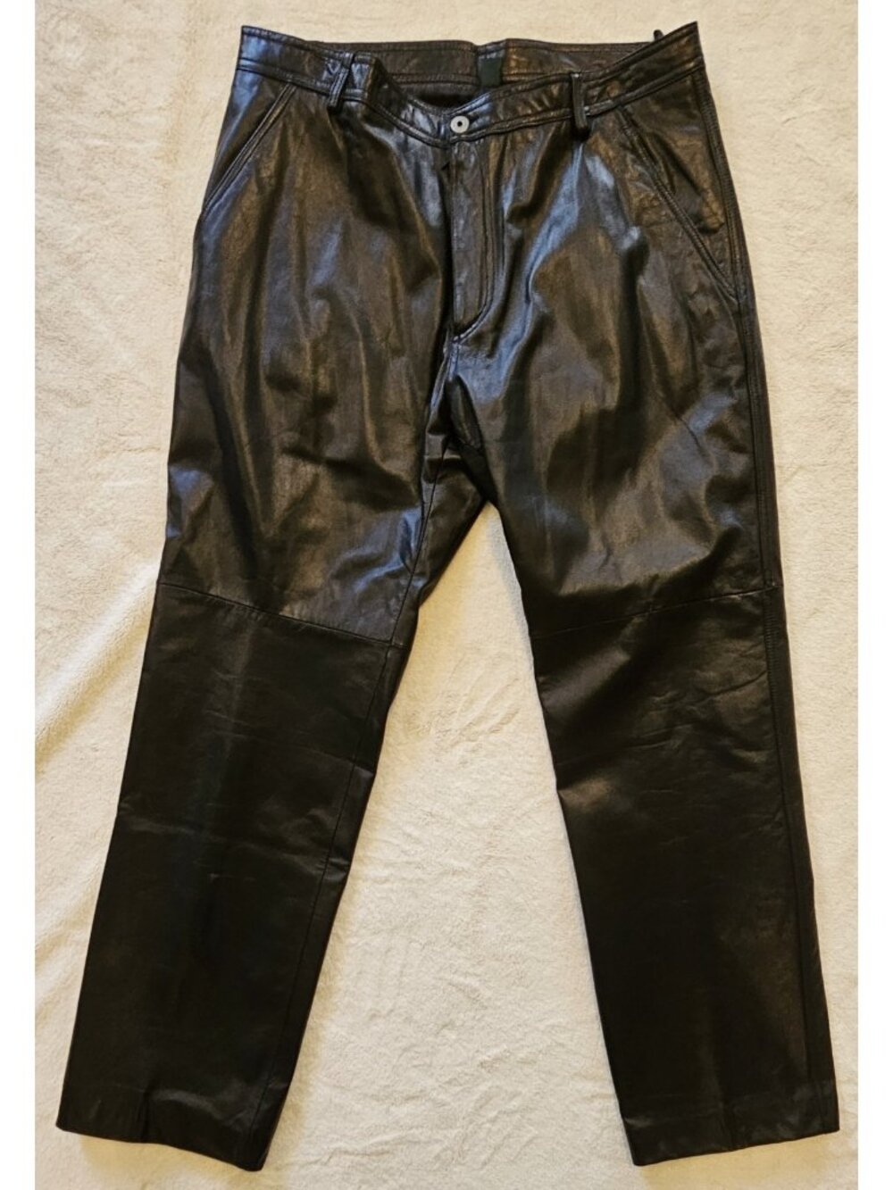 Danier Canada Leather Pants Mens 36/31 Black Rider Biker Motorcycle Moto